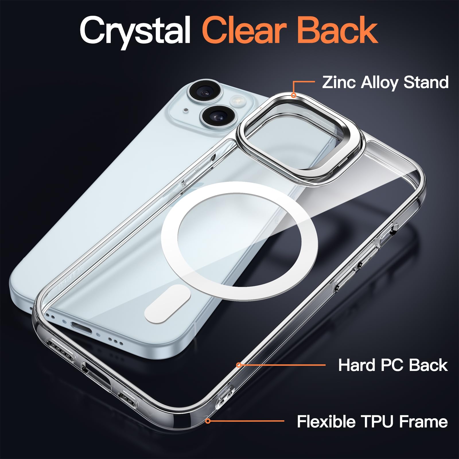 Amazon.co.jp: JETech キックスタンドケース iPhone 15 6.1