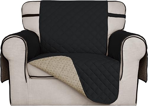 ISSUNTEX Funda de sofá súper antideslizante para sofá de 1 plaza, resistente al agua, acolchada, protector de muebles para perros, mascotas y niños