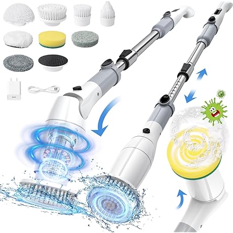 Multi-Surface Electric Spin Scrubber by Keimi: Clean Easier, Smarter
