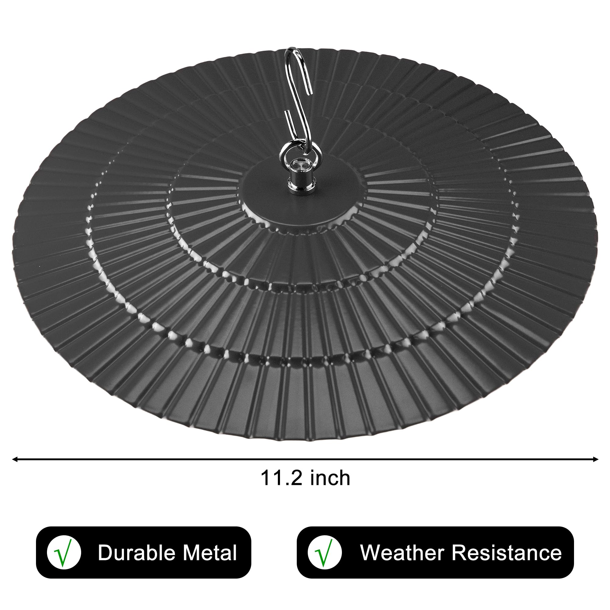 Lot De 2 Mangeoires Pour Oiseaux De Jardin En Métal Avec Piquet En
