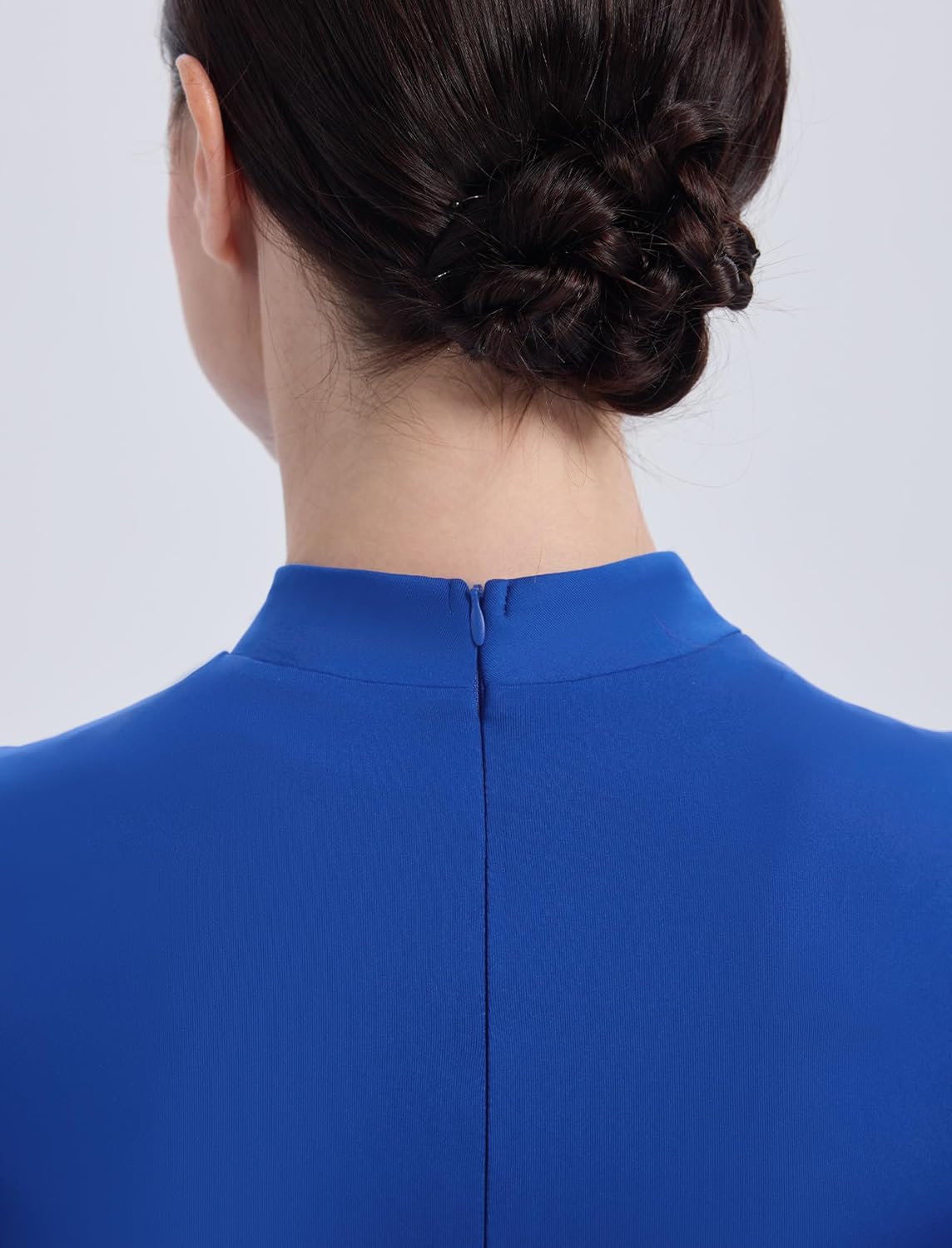 Praise Dance Dress Women Metallic Top Chiffon Cap Sleeve Flowy Skirt Worship Overlay and Tunic Liturgical Dancewear - Image 4