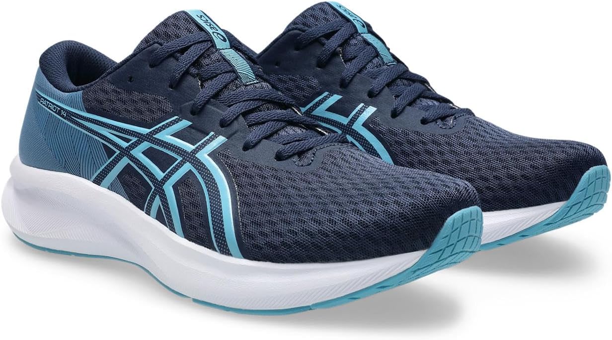 Asics PATRIOT 14, Men's Performance Running Shoes, MIDNIGHT/STILLWATER ...
