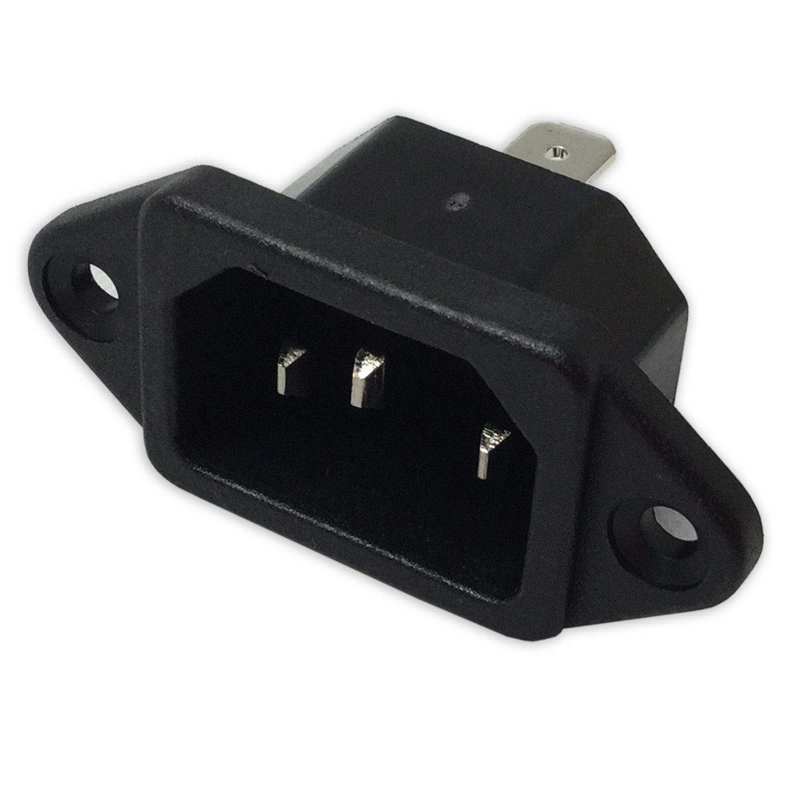 SchurterIEC C14 Male Panel Mount Rewireable. INPUT Socket. 6100.3200