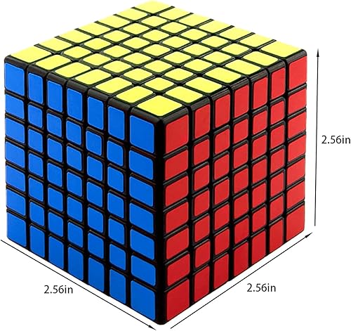 Miniatura 2 de Ahyuan Cubo de velocidad 7x7 7 por 7 cubo de velocidad 7x7x7 cubo mágico rompecabezas juego de juguete negro para adolescentes y adultos