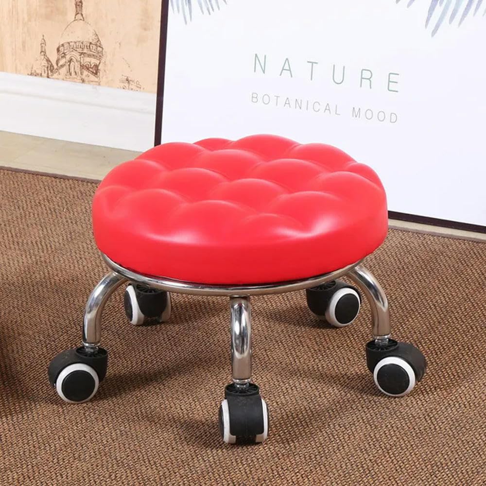 Chaise à dossier créatif bas et petit tabouret à poulie en alliage d'aluminium