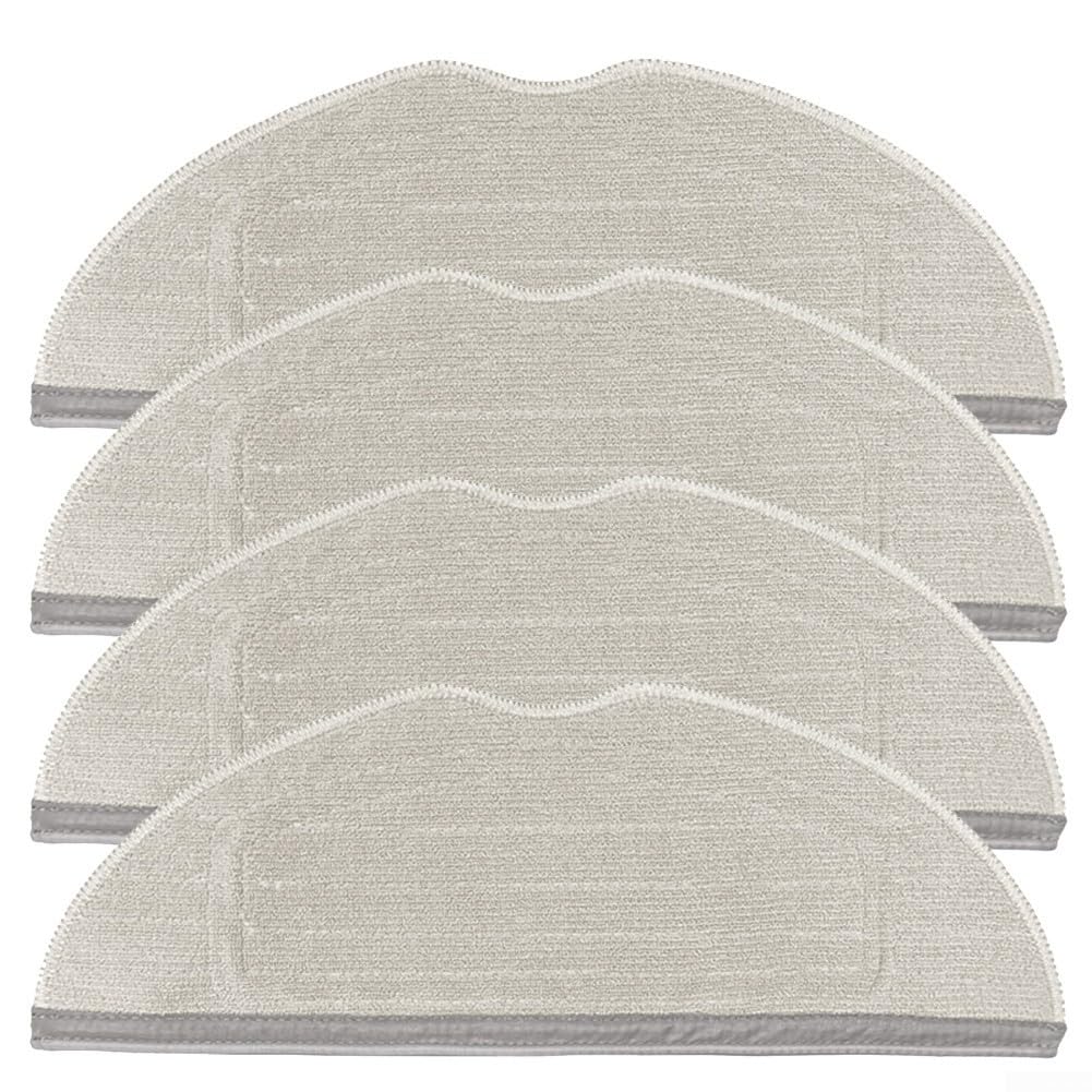 Mop Pads Replacement for Dreame D20 D20 for Pro Plus Robot Vacuum - Washable Microfibre Cloths 4 Pack Hard Floor Cleaning Accessories(4 PACK)