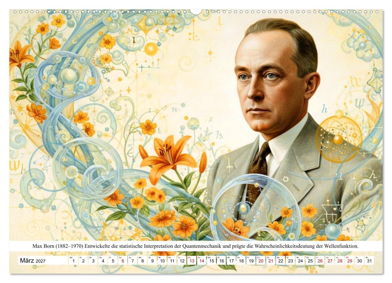 CALVENDO · Vordenker der Quantenphysik (Kalender 2027) | DIN A2 Querformat · Wandkalender · Hommage an die Visionäre, die den Blick auf die Welt der kleinsten Teilchen für immer…