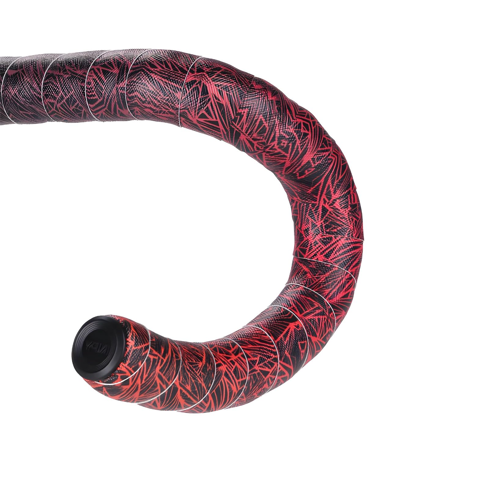Rennrad Lenkerband, Orange Rot Farbverlauf, 86,6 in / 220 cm lang, mit stoßdämpfendem EVA-Polster, rutschfestem Polyurethan, einfach zu wickelndes Lenkerband für Fahrräder