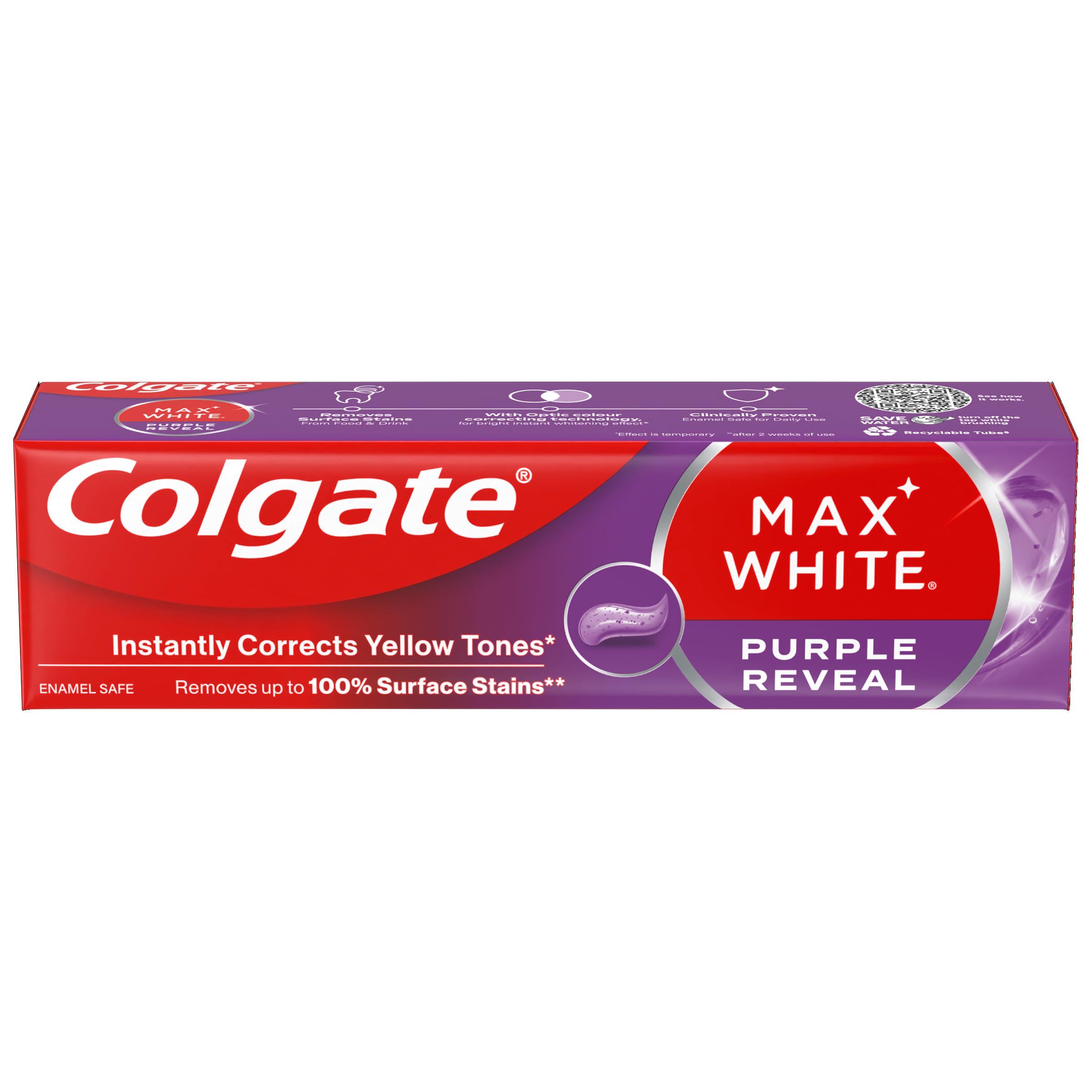 Colgate Toothpaste Max White Purple 75ml