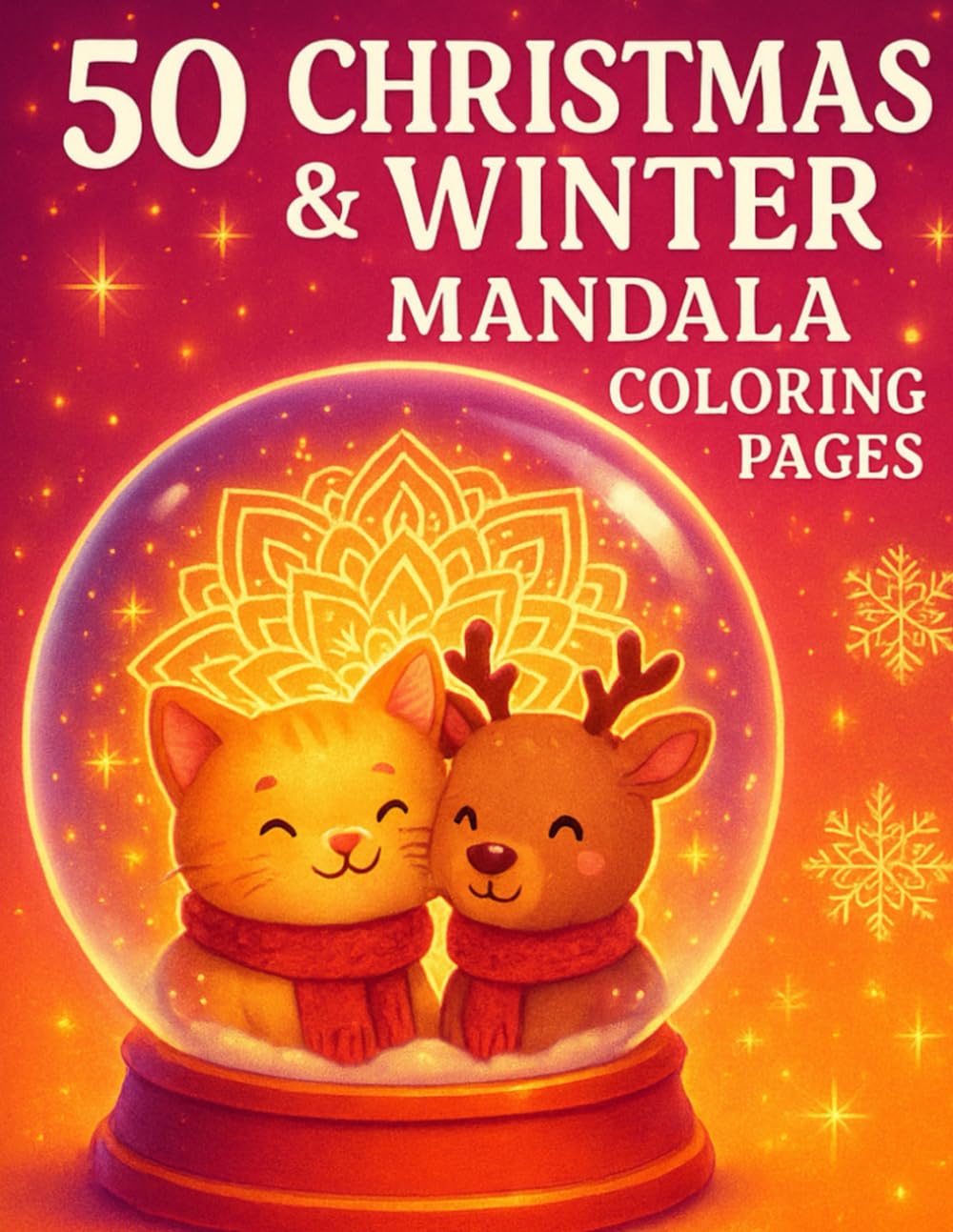 50 Christmas & Winter Mandala Coloring Book: Relaxing Holiday Mandalas • Festive Snowflakes • Cozy Winter Designs (Cozy Christmas Coloring Collection)