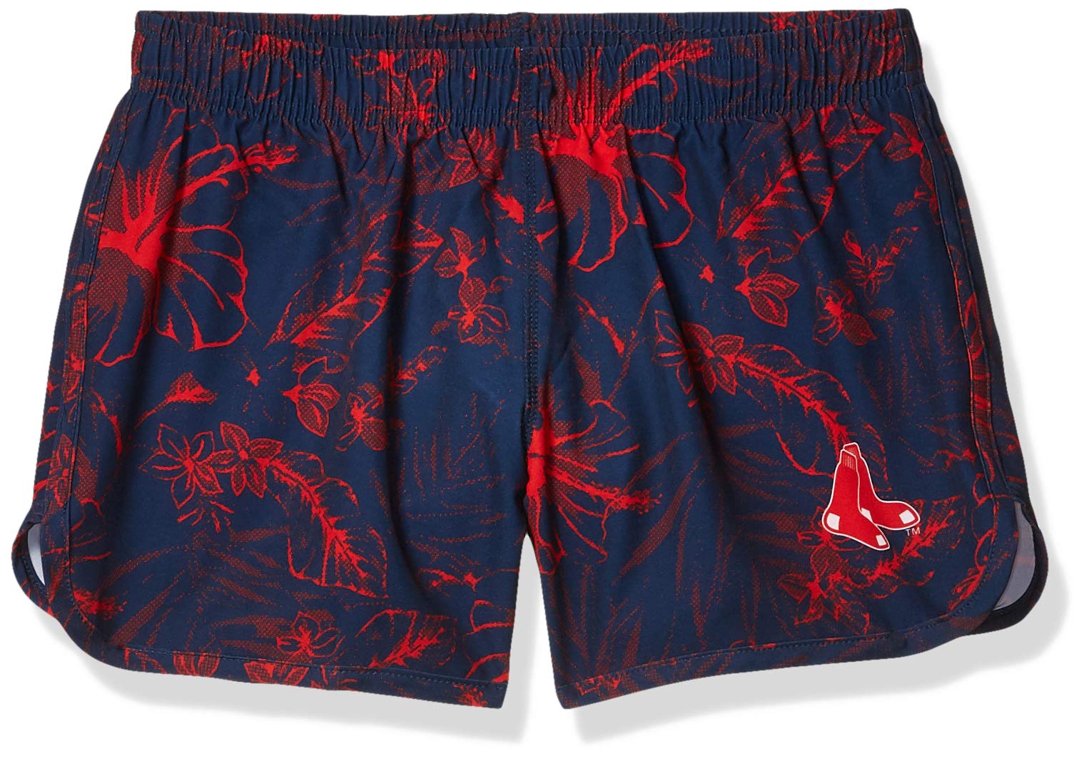 MLB Boston Red Sox Womens Floral Running Shortsfloral Running Shorts, Team Color, Small
