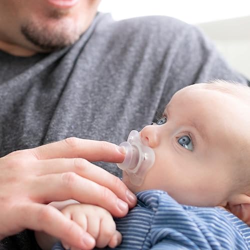 Miniatura 2 de Chicco PhysioForma - Mini chupete de silicona transparente para bebés de 0 a 66ft pezón ortodóntico sin BPA 2 unidades en estuche esterilizante