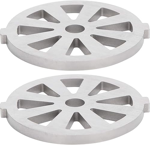 Miniatura 9 de 2 piezas de cuchillas para picadora de carne, discos de placa de acero inoxidable, accesorios para picadora de alimentos, hoja de acero inoxidable