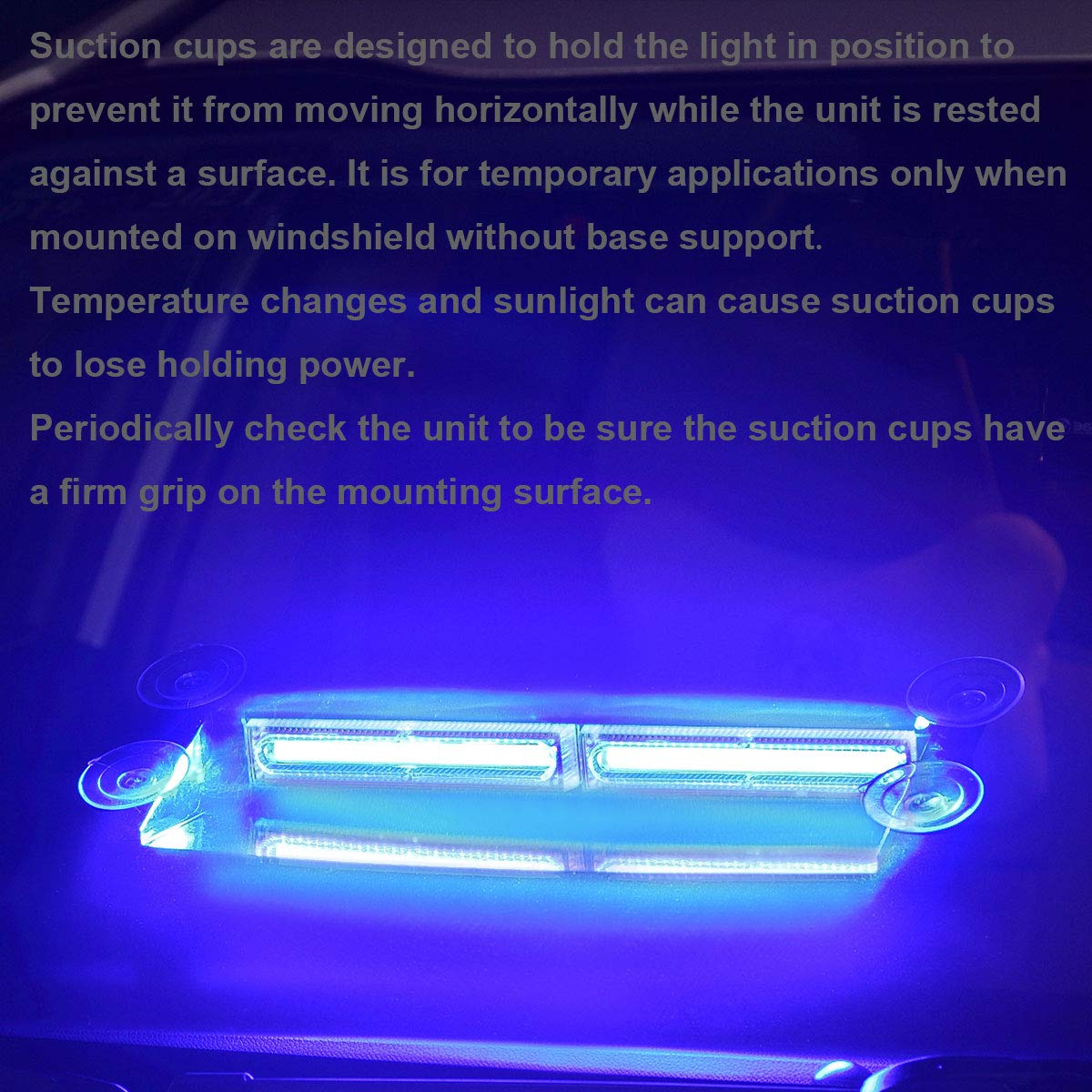 Buy Aluminum Blue LED Emergency Strobe Dash Lights for Trucks Cars