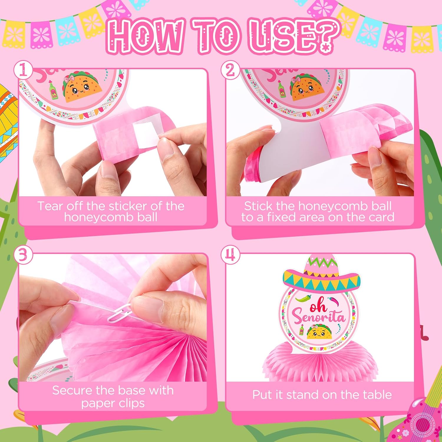 Taco Bout A Baby Decorations for Girl, Taco Baby Shower Honeycomb Centerpiece Mexican Baby Shower Decorations Taco About a Baby Shower Decorations Taco Baby Shower Centerpieces for Girls Party Decor