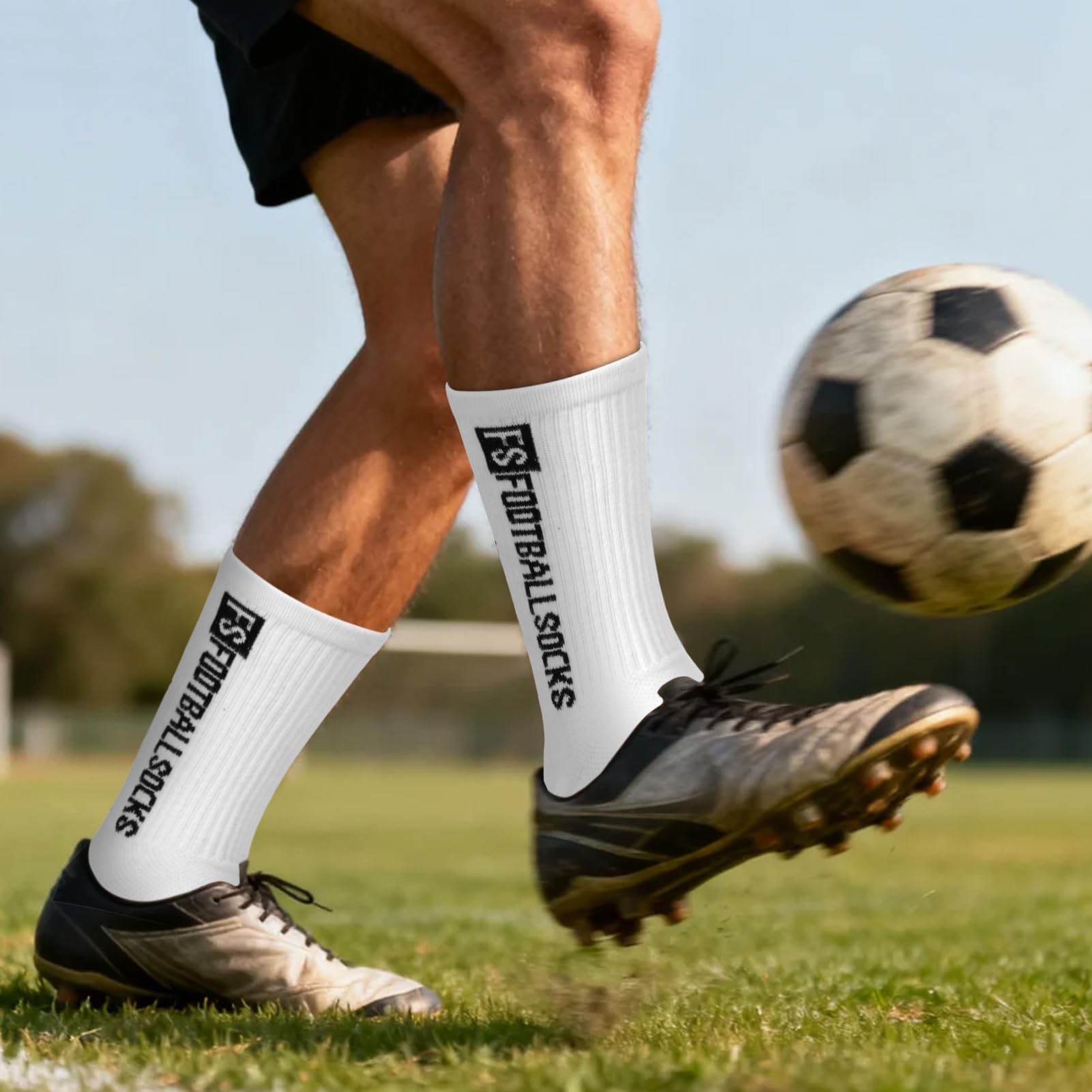Fußball Socken für Kinder Sportsocken Anti Rutsch Grip Socken Fussball 31-39 Rutschfeste Fußballsocken Fußball Zubehör Football Socks für Fussball Basketball Laufen