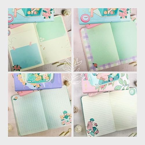 Miniatura 9 de Diario de anime, diario lindo, diario kawaii, lindo cuaderno japonés, diario estético lindo, papel de calidad premium, 5 x 7 pulgadas, 5.1 x 7.1 in,