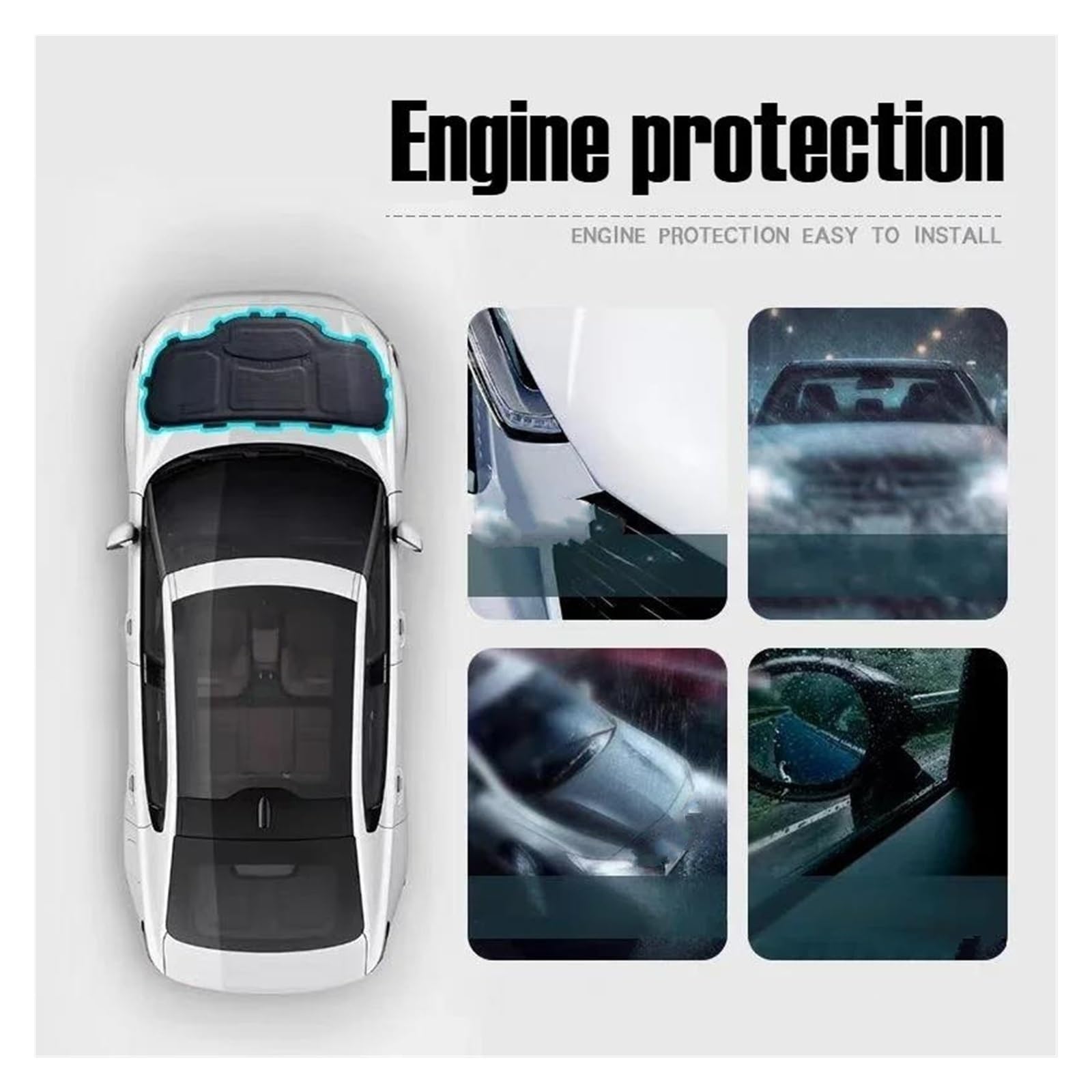 carro Aislamiento del capó Para VW Para Touran 1.4T 2004-2023 Capó Motor Coche Aislamiento Acústico Térmico E Ignífugo Almohadilla Algodón Alfombrilla Insonorizada