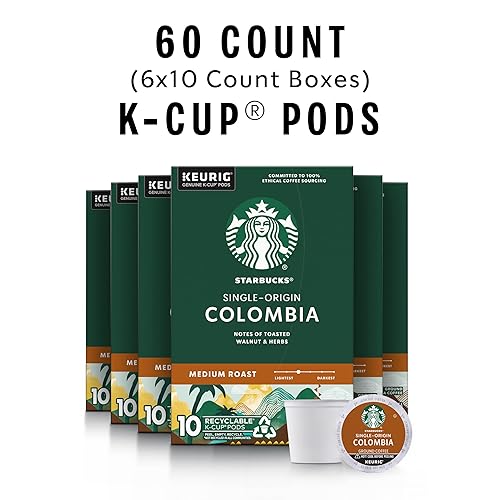 Miniatura 10 de Starbucks Cápsulas de café K-Cup, tostado medio, mezcla de casa para cafeteras Keurig, 100% arábica, 1 caja (75 cápsulas)