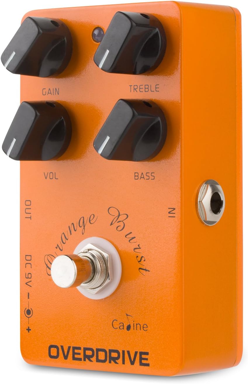 Caline USA orange burst overdrive effects pedal
