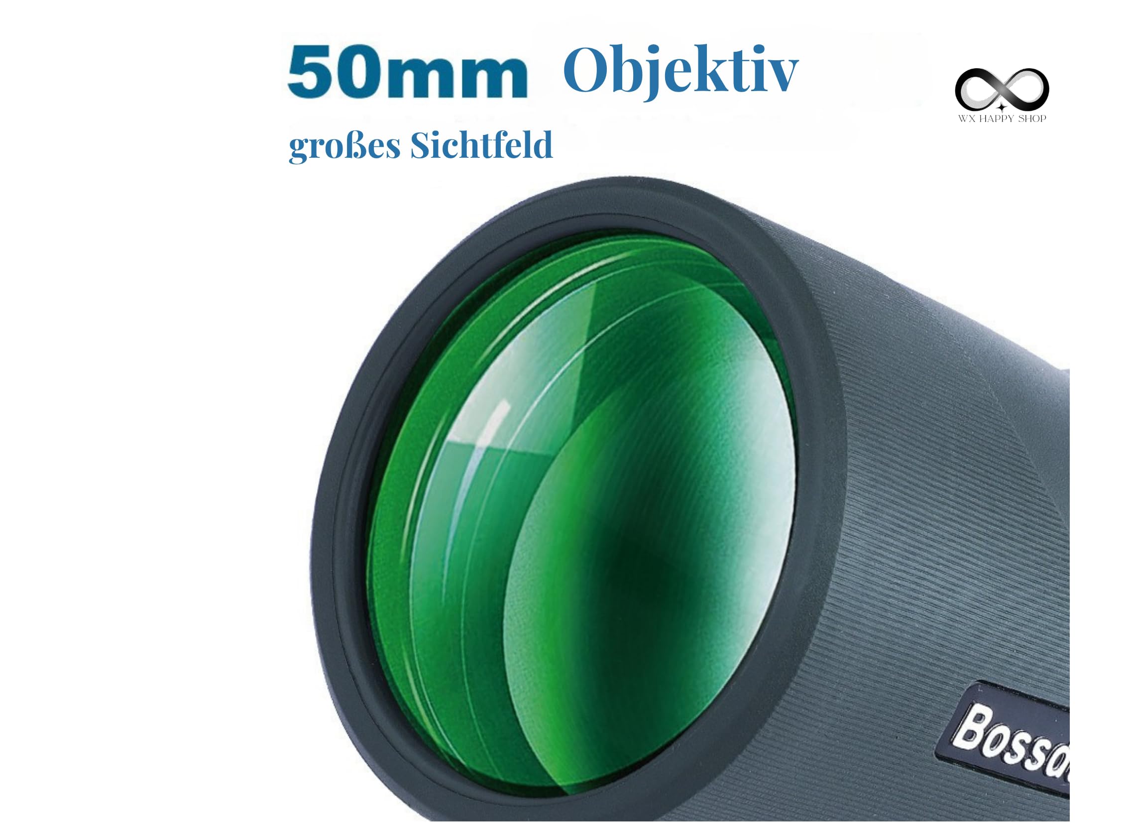 Teleskop monokularowy 10–30 x 50 Zoom – luneta HD dla dorosłych z pryzmatem BAK4 i soczewką FMC, wodoszczelność IP56, uchwyt na telefon komórkowy i statyw, do obserwacji ptaków, podróży, polowania