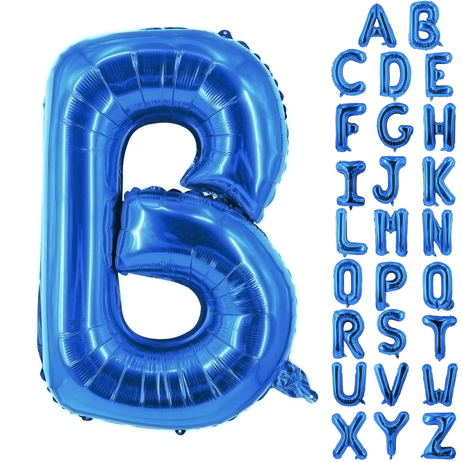 Letter Balloons 40 Inch Blue Giant Alphabet Balloons Letter B