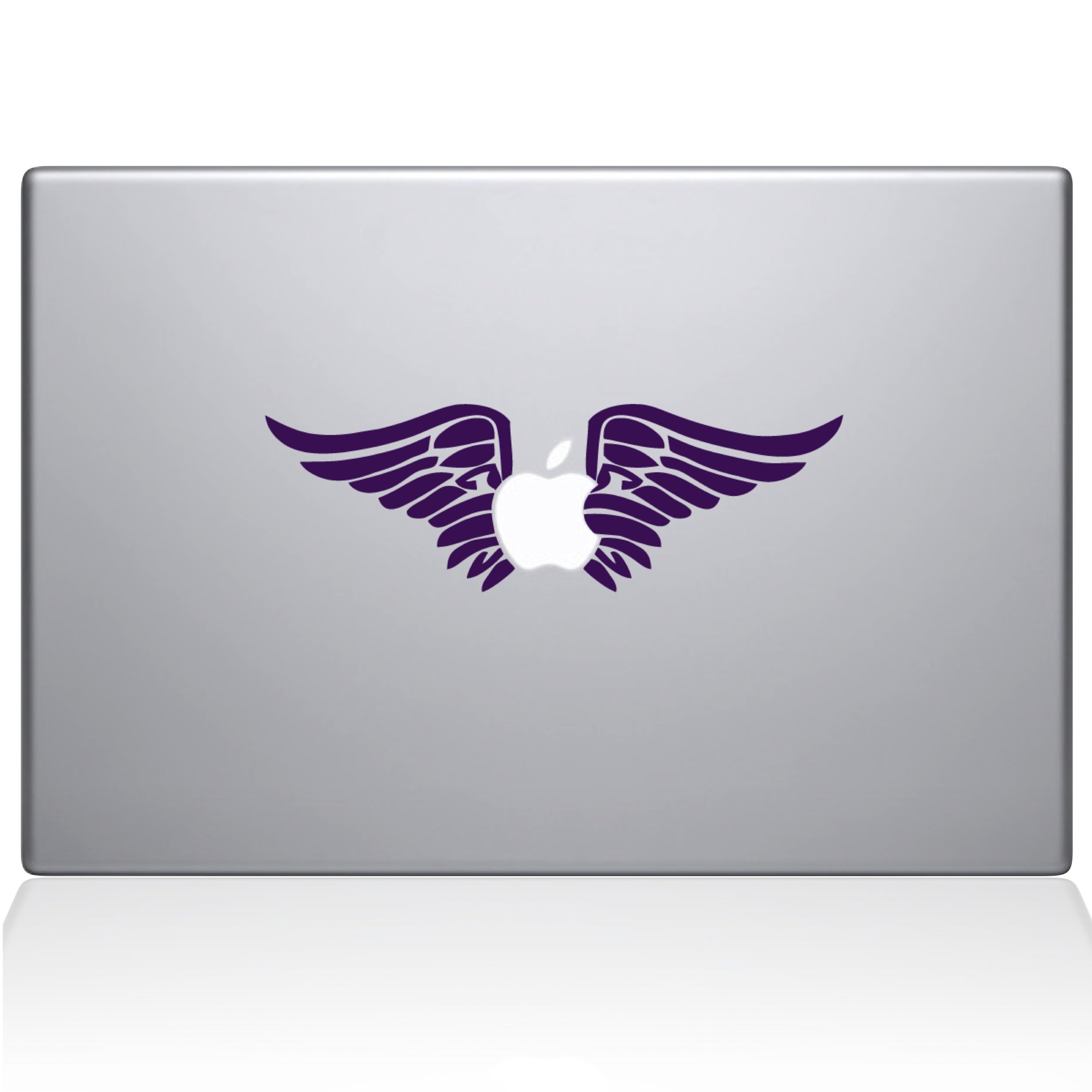 The Decal Guru 0155-MAC-13A-LAV Cherub Angel Wings Vinyl Sticker, 13" Macbook Air, Purple