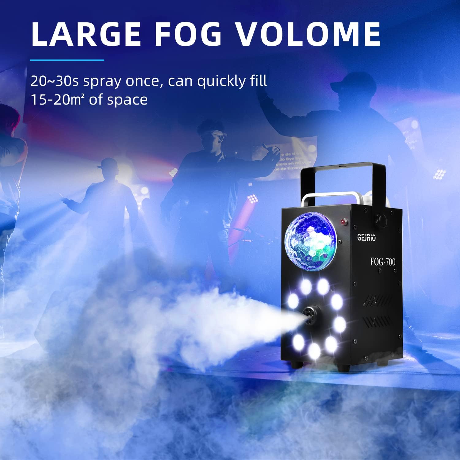 Amazon.co.jp: フォグマシン、ディスコボールライトと9個のLEDライト