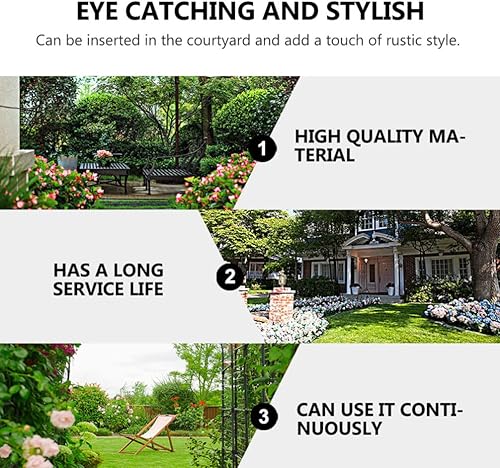 Miniatura 8 de IMIKEYA Ganchos de pastor para exteriores paquete de 2 ganchos de pastor para plantas, ganchos de estacas de jardín, ganchos de soporte para plantas