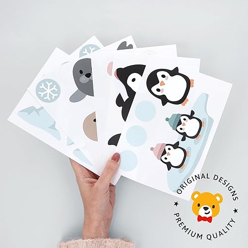 Miniatura 7 de Calcomanías de animales exóticos - Calcomanías de pared fáciles de aplicar y extraíbles transforma tu habitación con una decoración artística