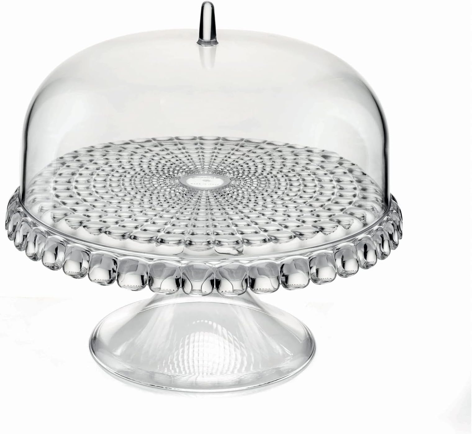 Guzzini, Small Cake Stand With Dome Tiffany, Ø30 x h27 cm