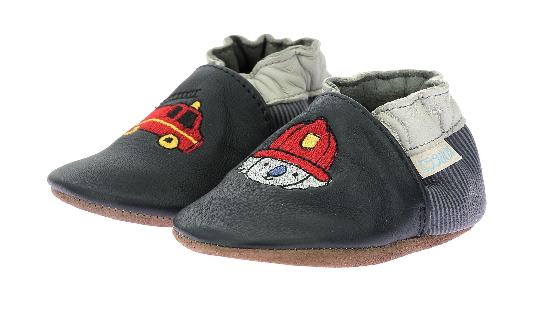 Robeez BADGE FIRE,SCARPA LAYETTE MARINE, 17/18 EU, Marina, 17/18 EU