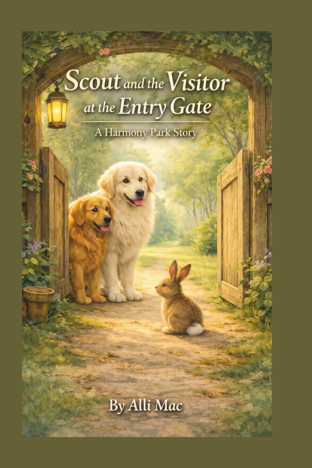 Scout and the Visitor at the Entry Gate: A Harmony Park Story