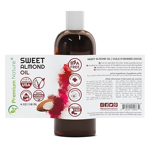 Miniatura 7 de Paquete variado de 4 piezas de aceite portador, mezcla de aceites esenciales para piel, estrías e hidratante para piel seca, 4 onzas cada uno