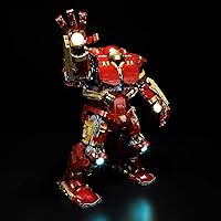 Vista 2 de YEABRICKS Luz LED para Lego-76210 Marvel Hulkbuster Modelo de bloques de construcción (juego de Lego no incluido)