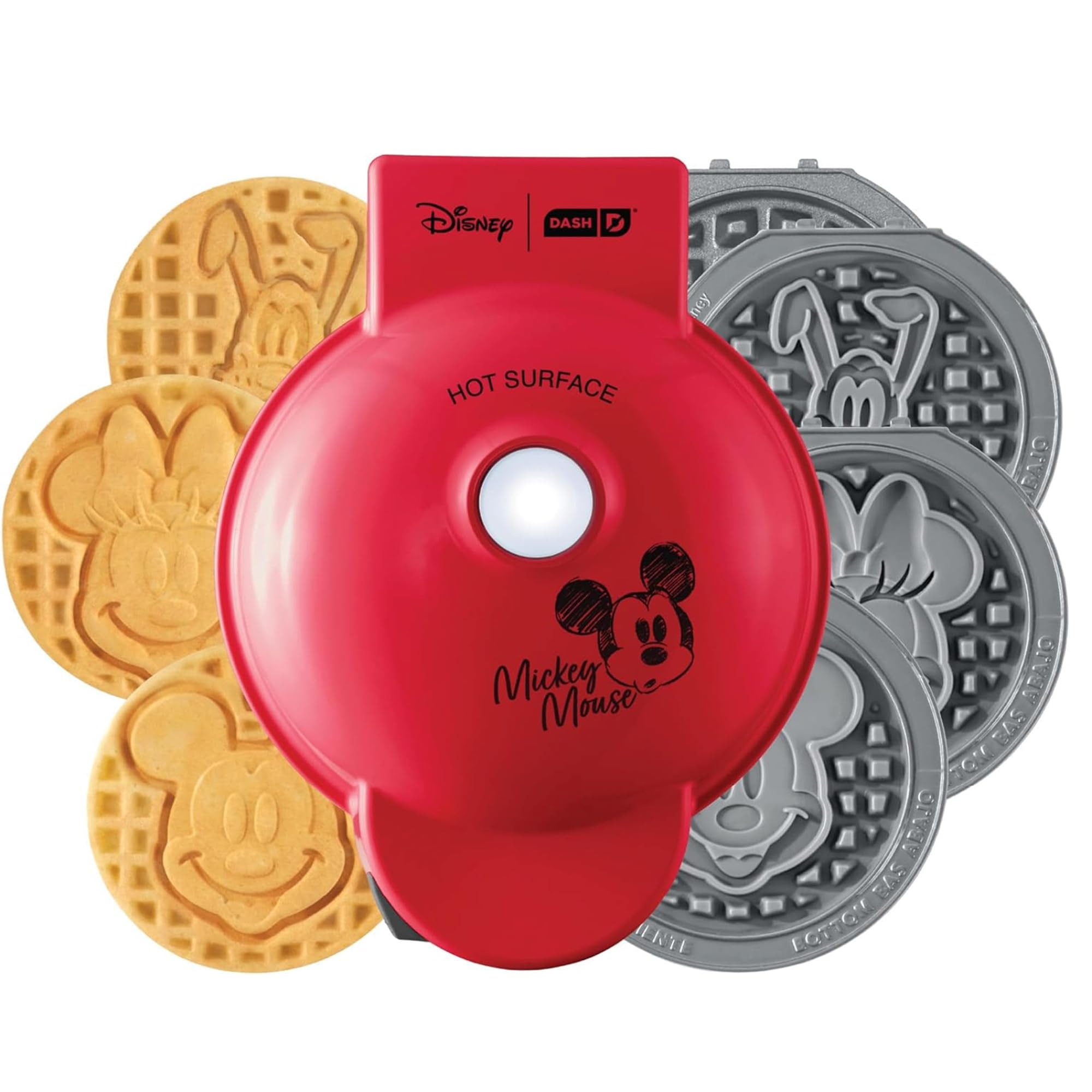 Photo 1 of ***Missing all the plates***Disney | Dash MultiMaker® Mini Maker System - Electric Waffle Maker & Swappable Plates - 1 MultiMaker®, 4 Plates, Mickey Mouse & Friends Design, Aluminum***Missing all the plates***