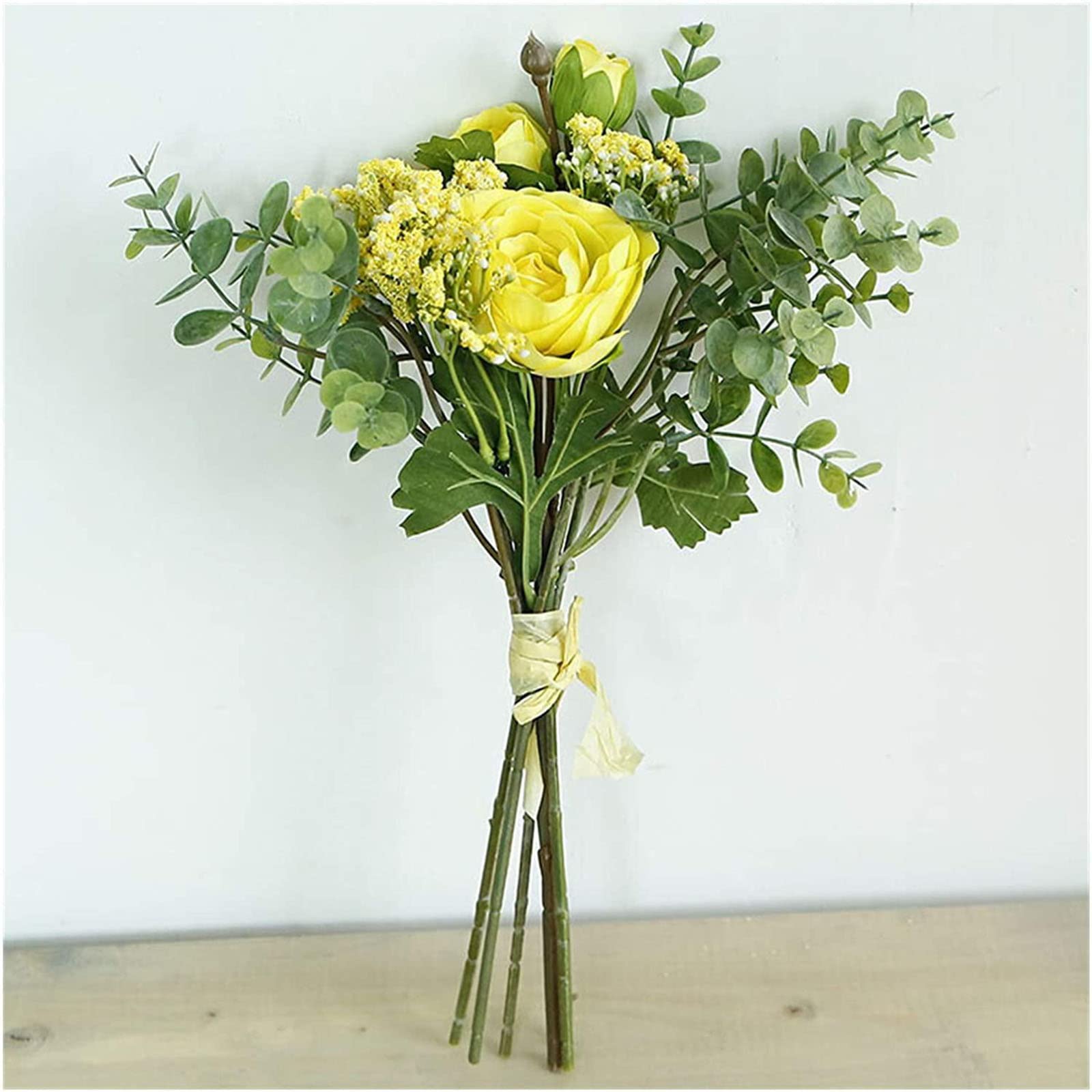 XDLEDMKIZ Artificial Flowers Lifelike Fake Greenery Foliage Gypsophila Plastic Flowers Holding for Wedding Decorations Table Fake Flowers