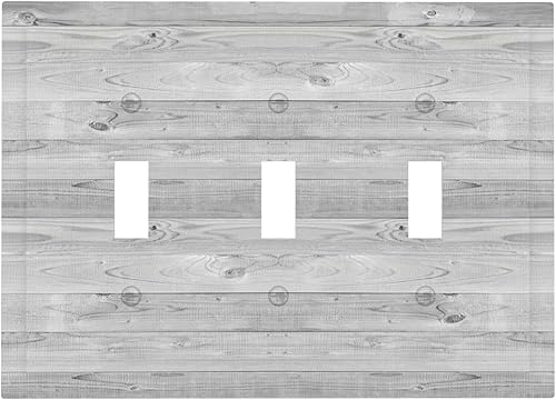 Miniatura 119 de Cubiertas Decorativas para Interruptor de Luz de Palanca Triple Retro Rojo Pulpo Monstruo Ola Marina Azul de 3 Segmentos Cubiertas de Placa de Pared