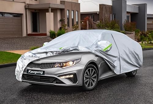 Miniatura 5 de Funda de automóvil de 6 capas para Kia Optima de 2000 a 2024, impermeable, resistente a todo tipo de clima, para exteriores, interiores, sol,