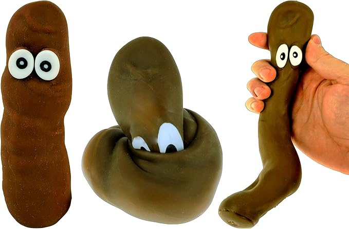 JA-RU Stretchy Poop Squishy Fidget Toys (1 Unit) Fake Poop Funny Gag Gifts for Kids. Stress Relief Toy. April Fools Pranks, Novelty Toys & Amusements. Party Favors. 6448-1p