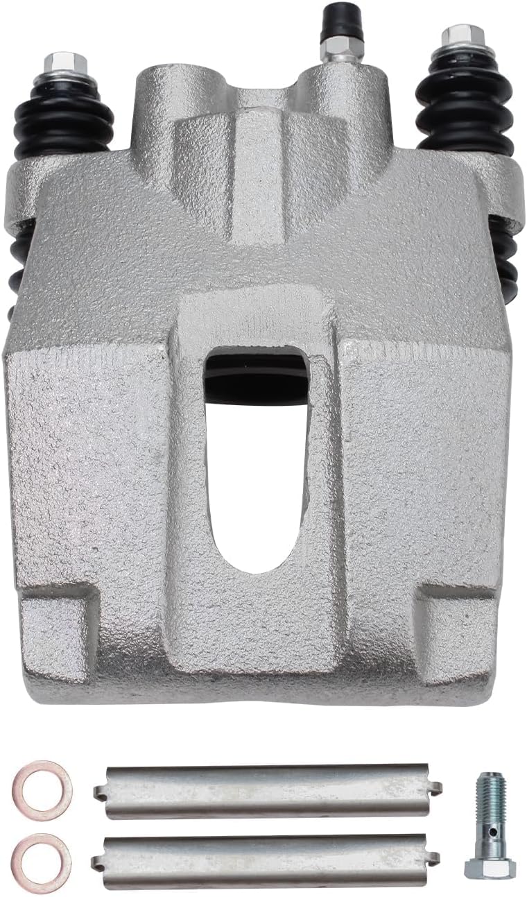 Detroit Axle - Rear Brake Kit for Ford 2004-2011 F-150, Lincoln 2006-2008 Mark LT, Drilled & Slotted Brake Rotors Brake Calipers w/Brackets Ceramic Brakes Pads 2007 Replacement
