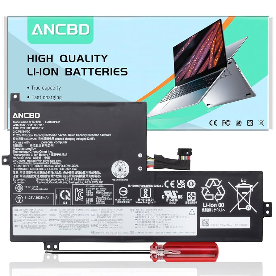 Amazon.com: L20L3PG2 Battery for Lenovo Flex 3 Chrome-11M836