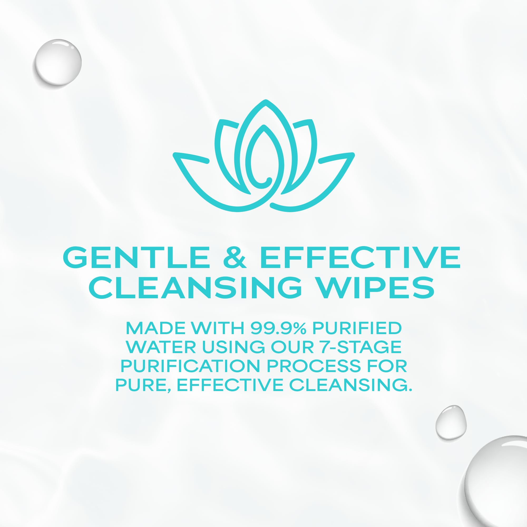 WaterWipes Sensitive Feminine Wipes, 99.9% Purified Water, pH Friendly for Daily Intimate Care, Gynecologist Approved, Fragrance Free, 50 Count (5 Packs)