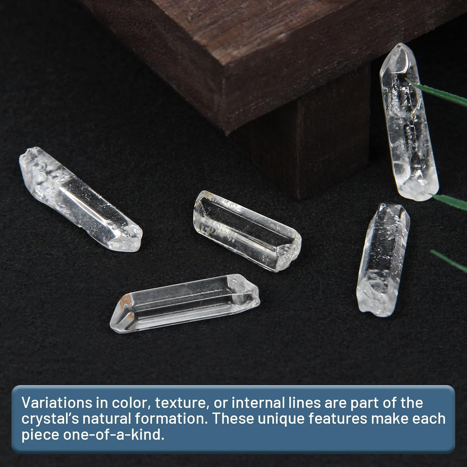 0.44lb Natural Clear Quartz Points (0.6″- 1.38″), Clear Quartz Crystal Wands Bulk, Quartz Crystal Wand Healing Crystal and Stones, Gift Box Packaging - Image 5