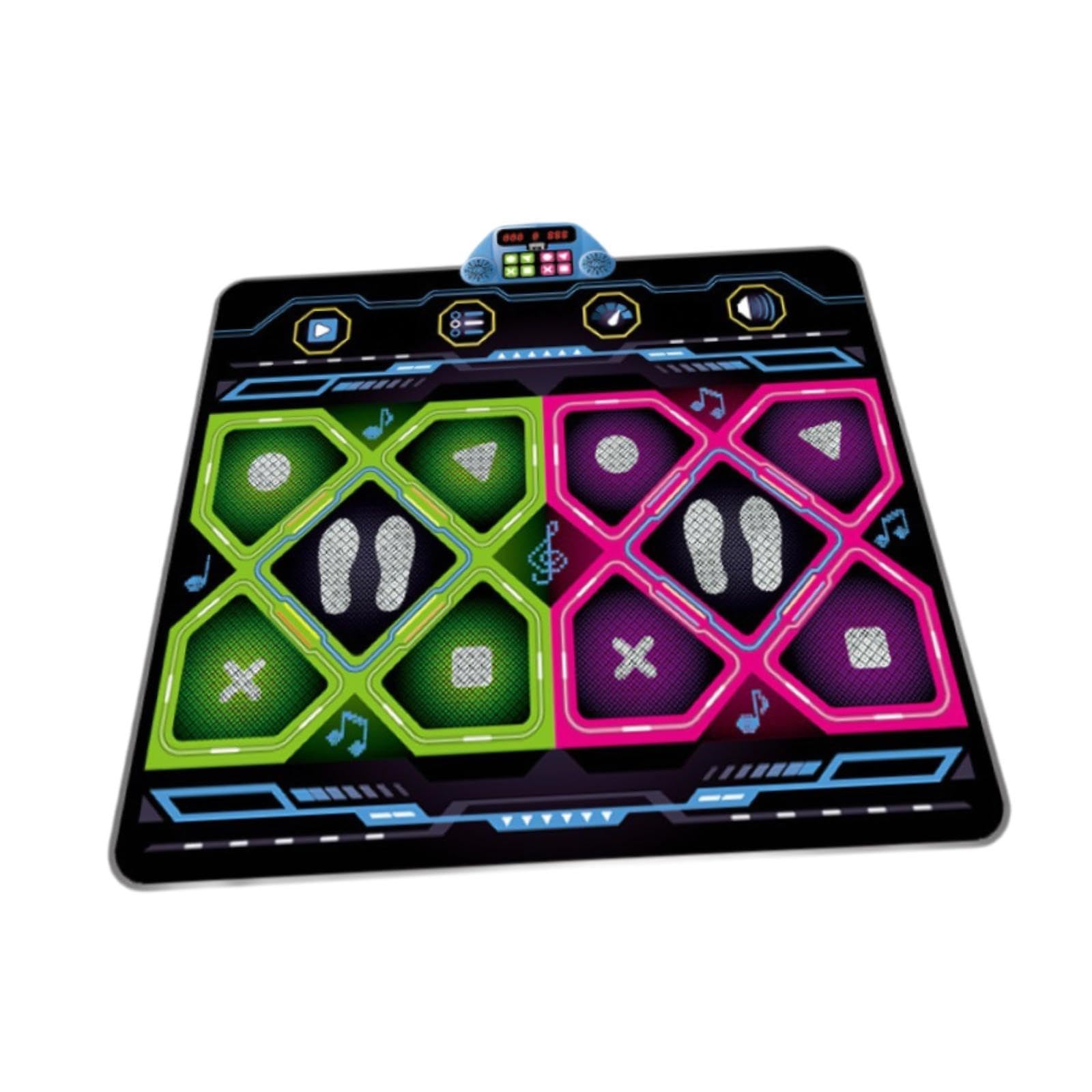 Milageto Tappetino da Ballo per 2 Giocatori, Divertente, interattivo, Portatile, Pratico, Facile da Usare, Resistente, Ideale Come Regalo.