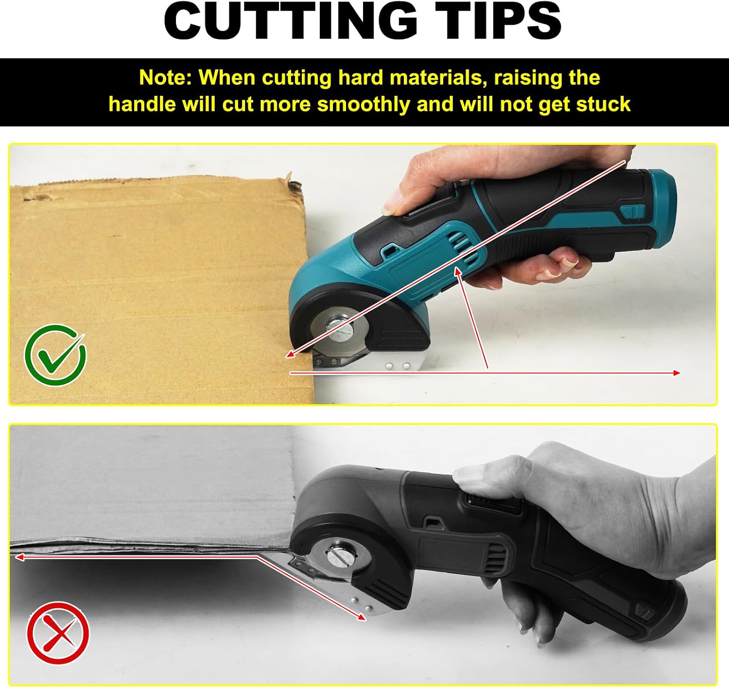 ANLULOAD Cordless Electric Scissors, Rotary cutter,4V Electric Mini Cutterfor Leather, cardboard, plastic