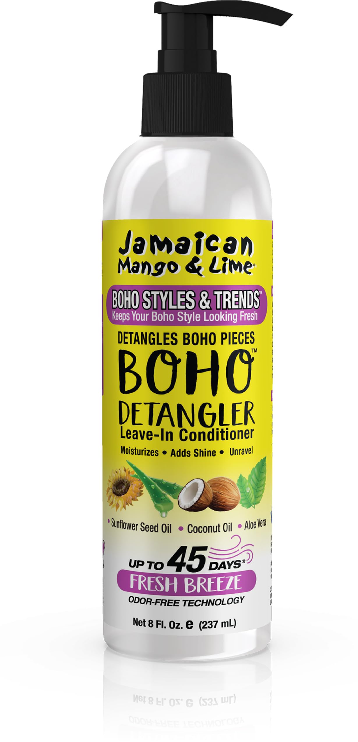 Jamaican Mango & Lime Boho Styles & Trends Detangler – Conditioning Detangling Spray for Boho Braids