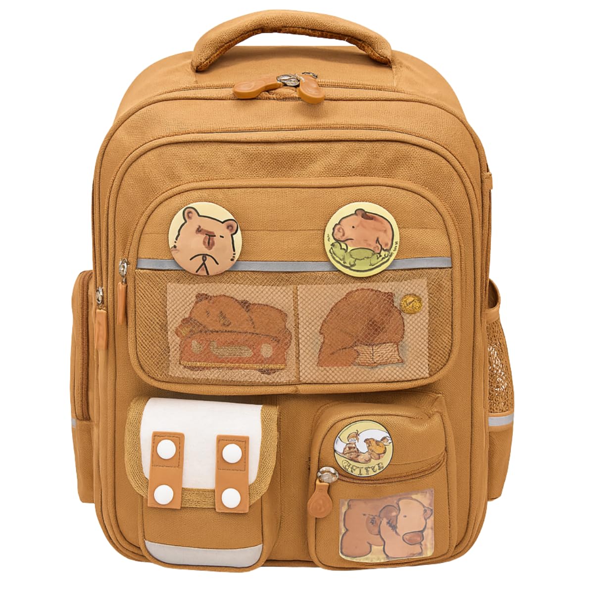 Mochila Capivara Escolar Unissex 20L Estampa Alto-Relevo Bolsos Laterais para Garrafa Bolso Frontal com Fecho Alças Acolchoadas Ajustáveis Resistente Leve Escola Passeio Viagem em promoção! Veja a oferta e mais achadinhos de Mochilas escolares 8 Hoje é o melhor dia para comprar Mochila Capivara Escolar Unissex 20L Estampa Alto-Relevo Bolsos Laterais para Garrafa Bolso Frontal com Fecho Alças Acolchoadas Ajustáveis Resistente Leve Escola Passeio Viagem com aquele preço maroto! Promoção! Aproveite a oferta! 8