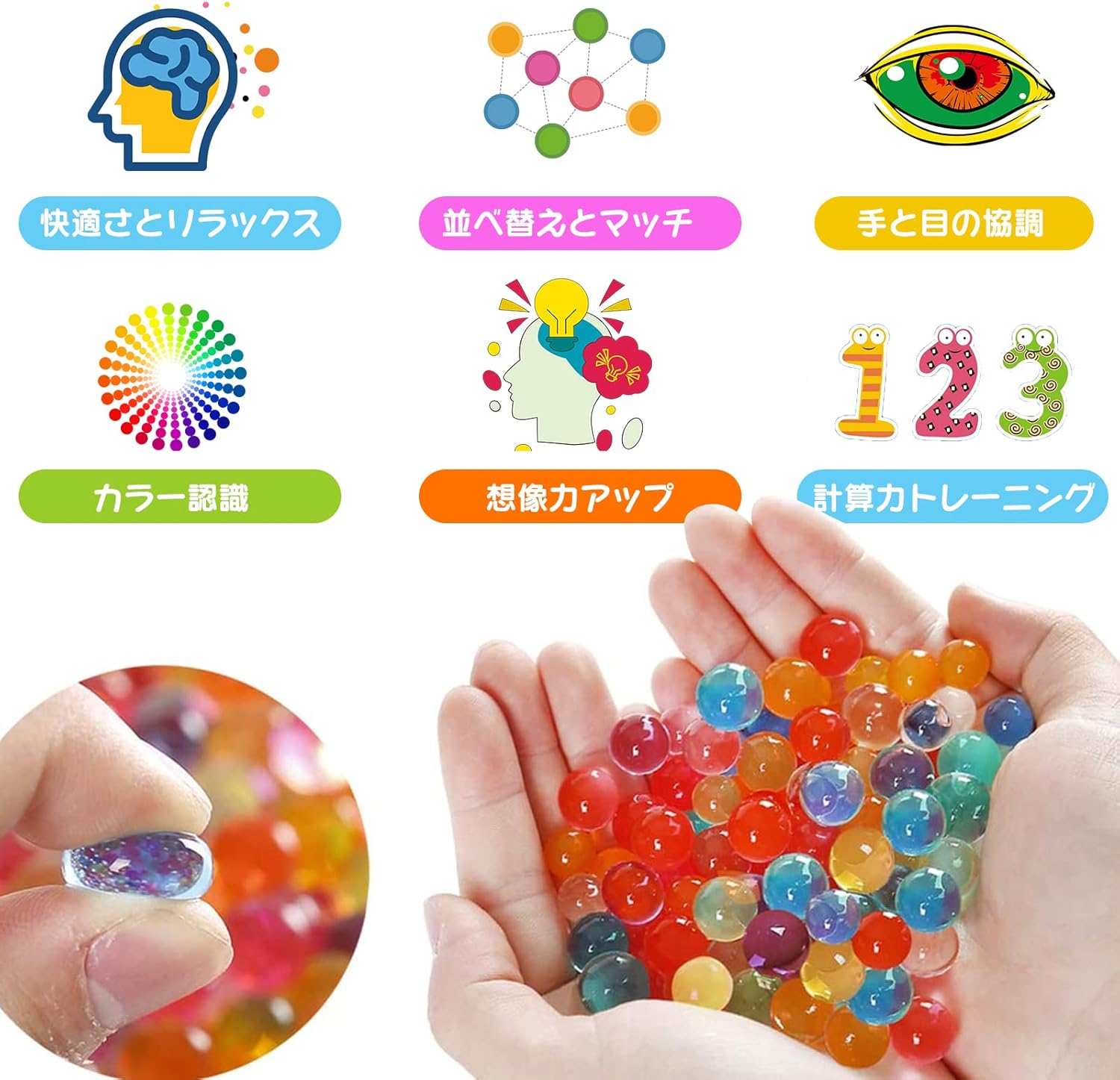 Buy Oueemla 水ビーズ 水で膨らむ ウォータービーズ 個入りぷよぷよボール 再利用可吸水ボール カラフルゼリーボール 花瓶フィラー 水遊び お祭り 文化祭 水鉄砲 プール 観葉植物用 家庭装飾品 Online At Lowest Price In Fiji B0bbf1lnny