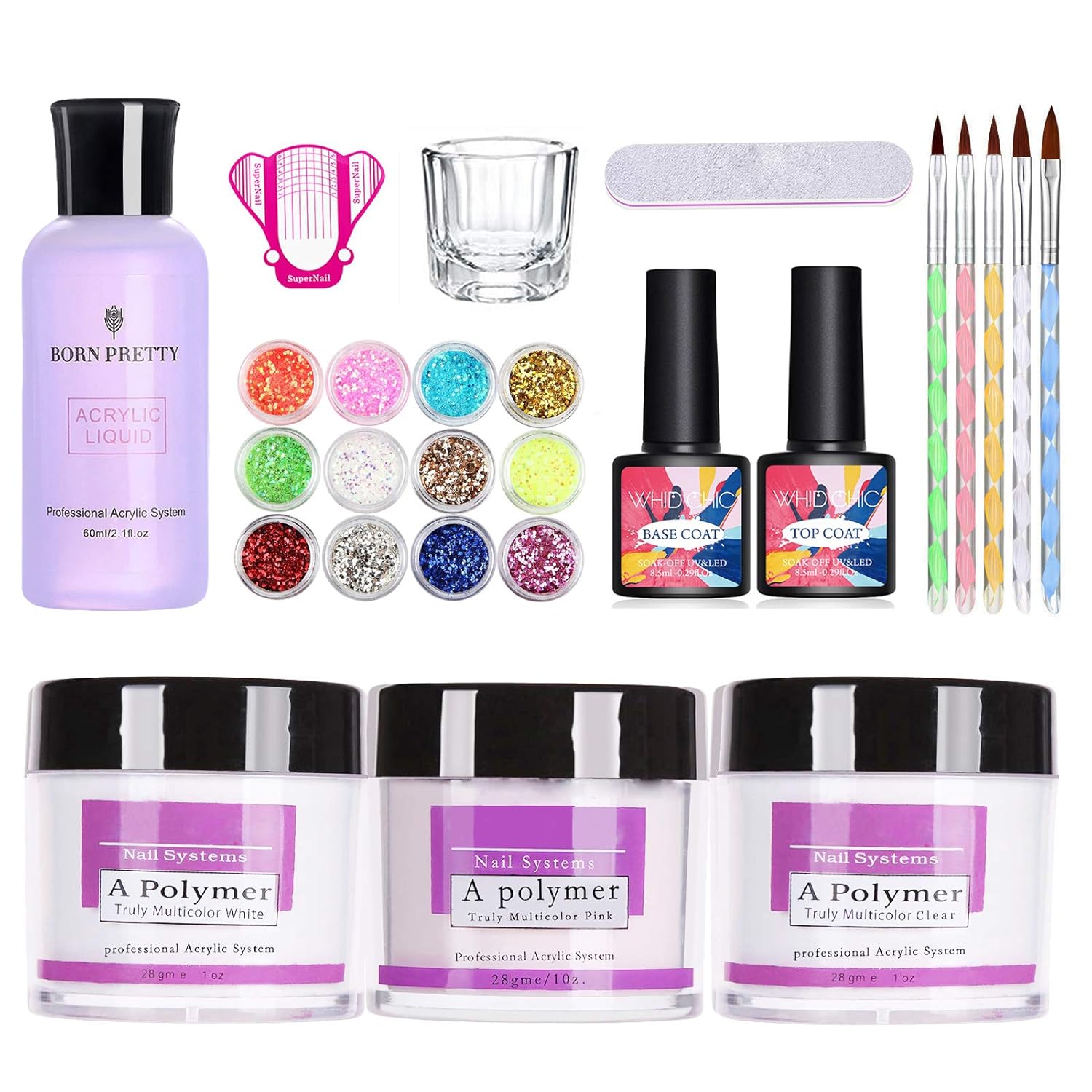 Acrylic Nail Kit Acrylic Powder & Liquid Set with